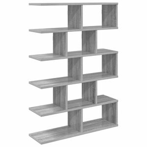 vidaXL Wandregal Sonoma-Grau 70 x 20 x 100 cm Holzwerkstoff