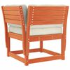 vidaXL 4tlg. Garten-Lounge-Set mit Kissen Wachsbraun Massivholz Kiefer
