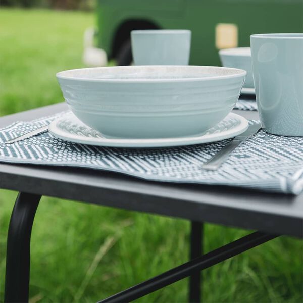 Travellife 16-tlg. Luxus Geschirr-Set D&eacute;nia Hellgrau