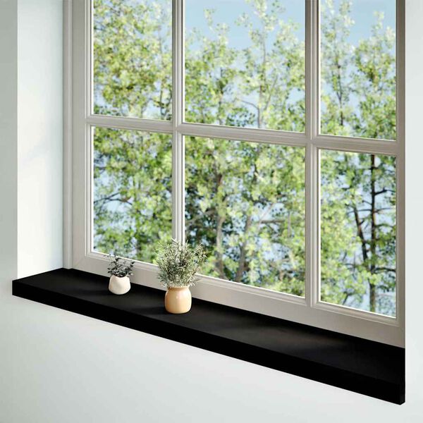 vidaXL Fensterbänke 2 Stk. Dunkelbraun 160x20x2 cm Massivholz Eiche