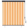 vidaXL Au&szlig;enrollo 140x250 cm Wei&szlig; und Orange