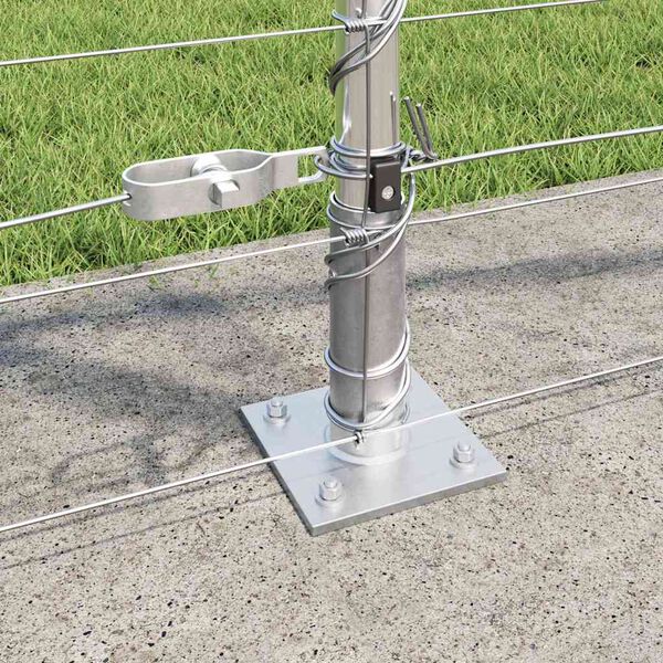 vidaXL Zaunpfosten Galvanisiert 50 x 1,2 m Stahl