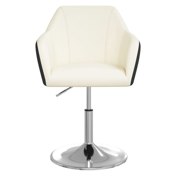 vidaXL Esszimmerst&uuml;hle 4 Stk. Wei&szlig; und Schwarz Kunstleder