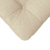 vidaXL Sitzkissen 4 pcs Creme 45 x 45 x 12 cm Stoff