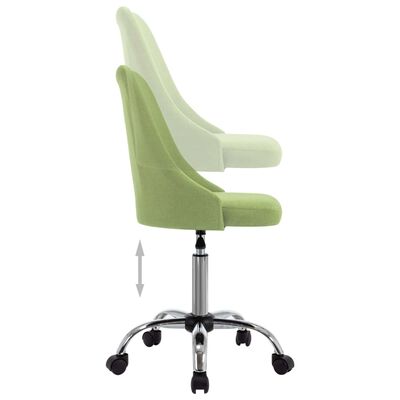 vidaXL Bürostühle 2 Stk. Grün Stoff