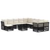 vidaXL Gartensofa-set 12 stk. Schwarz Poly-Rattan