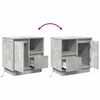 vidaXL Nachttisch 2 pcs Beton Grau 50 x 34,5 x 50 cm Holzwerkstoff