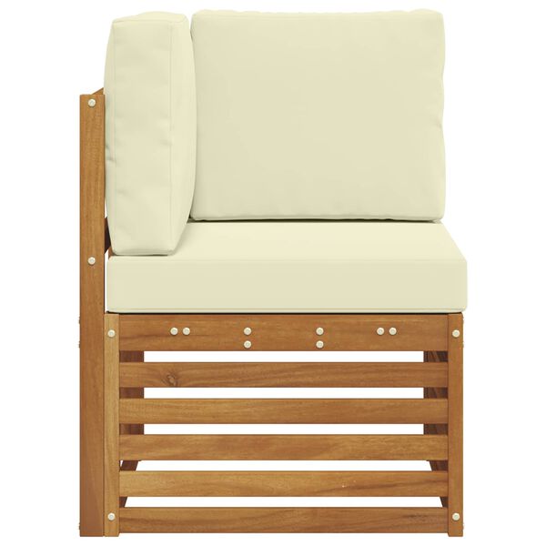 vidaXL Outdoor Ecksofa Massivholz Akazie Natur