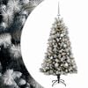 vidaXL K&uuml;nstlicher Weihnachtsbaum mit klappbaren Zweigen und Kugeln