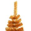 vidaXL Weihnachtsbaum mit 150 LEDs mit St&auml;nder Gold 120 cm PET
