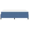 vidaXL Boxspringbett Blau und Wei&szlig; 160 x 200 cm Cordstoff