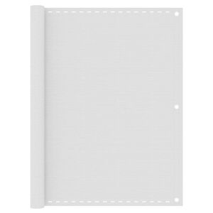 vidaXL Balkon-Sichtschutz Wei&szlig; 120x500 cm HDPE