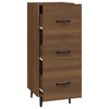 vidaXL Sideboard Braun Eichen-Optik 34,5x34x90 cm Holzwerkstoff