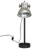 vidaXL Schreibtischlampe 25 W Vintage-Silber 15x15x55 cm E27