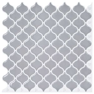 vidaXL Lanturn Fliese 50 pcs Grau 27 x 27 cm Polyurethan und PET