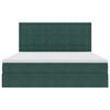 vidaXL Aufbewahrungsbett mit Matratze Dunkelgr&uuml;n 180 x 200 cm Samt