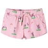 vidaXL Kindershorts mit Kordelzug Hellrosa 128