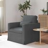 vidaXL Sofa Dunkelgrau Gesamtabmessungen: 78 x 78 x 80 cm (B x T x H)