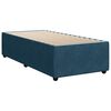vidaXL Boxspringbett mit Matratze Blau 100x200 cm Samt