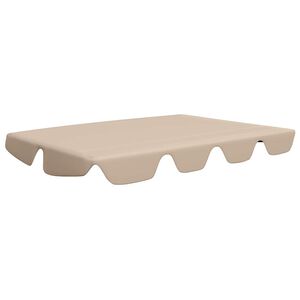 vidaXL Ersatzdach f&uuml;r Hollywoodschaukel Beige 188/168x145/110 cm