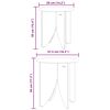 vidaXL Couchtisch 2 pcs Natur