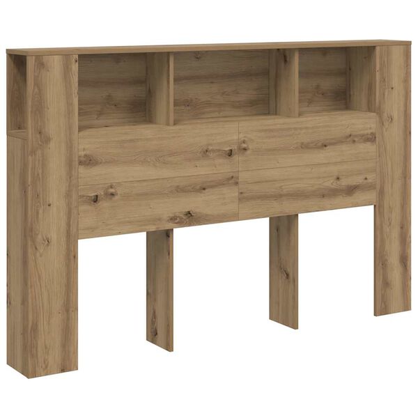 vidaXL Kopfteilschrank Artisan-Eiche 160 x 18,5 x 103,5 cm Holzwerkstoff