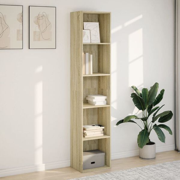 vidaXL Bücherregal Sonoma-Eiche 40x30x189 cm Holzwerkstoff