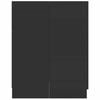 vidaXL Waschmaschinenschrank Schwarz 71x71,5x91,5 cm
