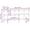 vidaXL Schuhbank R&auml;uchereiche 100x38,5x49 cm Holzwerkstoff