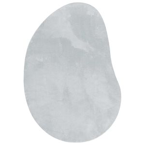 vidaXL Teppich Grau 100 x 200 cm Polyester