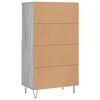 vidaXL Highboard Grau Sonoma 60x36x110 cm Holzwerkstoff