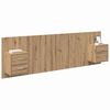 vidaXL Kopfteil mit Schrank 3 pcs Artisan-Eiche Holzwerkstoff