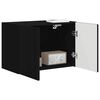 vidaXL TV-Wandschrank Schwarz 59,5 x 31 x 40 cm Holzwerkstoff