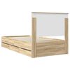 vidaXL Bettrahmen Sonoma-Eiche 100 x 200 cm Ingenieurs Holz