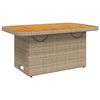 vidaXL 5-tlg. Garten-Lounge-Set mit Kissen Beige Poly Rattan