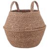 vidaXL Pflanzenk&uuml;bel mit Griffen Natur &Oslash; 32 x 32 cm 100% Seegras