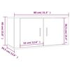 vidaXL TV-Wandschrank Sonoma-Eiche 80x34,5x40 cm