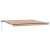 vidaXL Ausziehbare Markise Mehrfarbig 450 x 350 cm Stoff und Aluminium