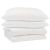 vidaXL Sommerdecke mit Kissen 3 pcs Wei&szlig; Mikrofaser