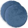 vidaXL Kissenbezug 2 stk. HEERLEN Himmelblau Durchmesser 40 cm Flanell
