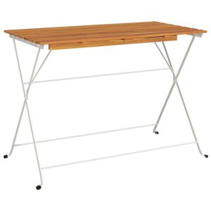 vidaXL Bistrotisch Klappbar 100x54x71 cm Massivholz Akazie und Stahl