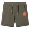 Kindershorts mit Kordelzug Dunkles Khaki 140