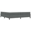vidaXL Boxspringbett Dunkelgrau 200 x 200 cm Stoff