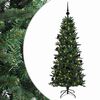 vidaXL K&uuml;nstlicher Weihnachtsbaum mit Weihnachtskugel 120 cm 150 LEDs