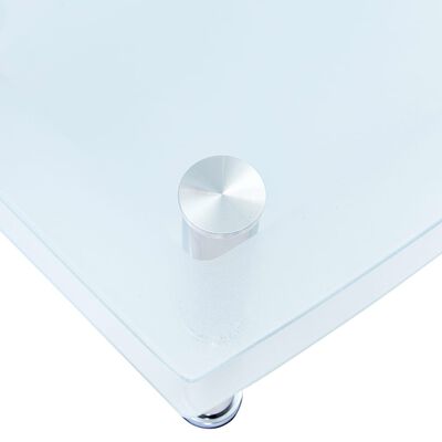 vidaXL Couchtisch Weiß 100×60×42 cm Hartglas