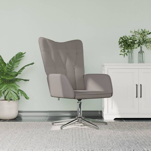 vidaXL Relaxsessel Taupe Stoff