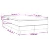 vidaXL Boxspringbett mit Matratze Dunkelgrau 120x190 cm Stoff