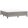 vidaXL Boxspringbettgestell Hellgrau 180x200 cm Samt