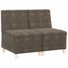 vidaXL Modulares Armfreies Sofa 2 pcs Dunkelgrau 55 x 74 x 82 cm