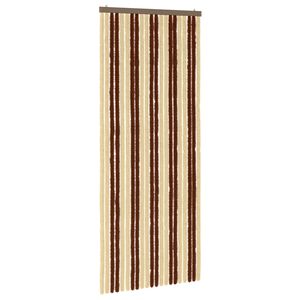 vidaXL Insektenschutzvorhang Chenille Braun und Beige 90 x 220 cm